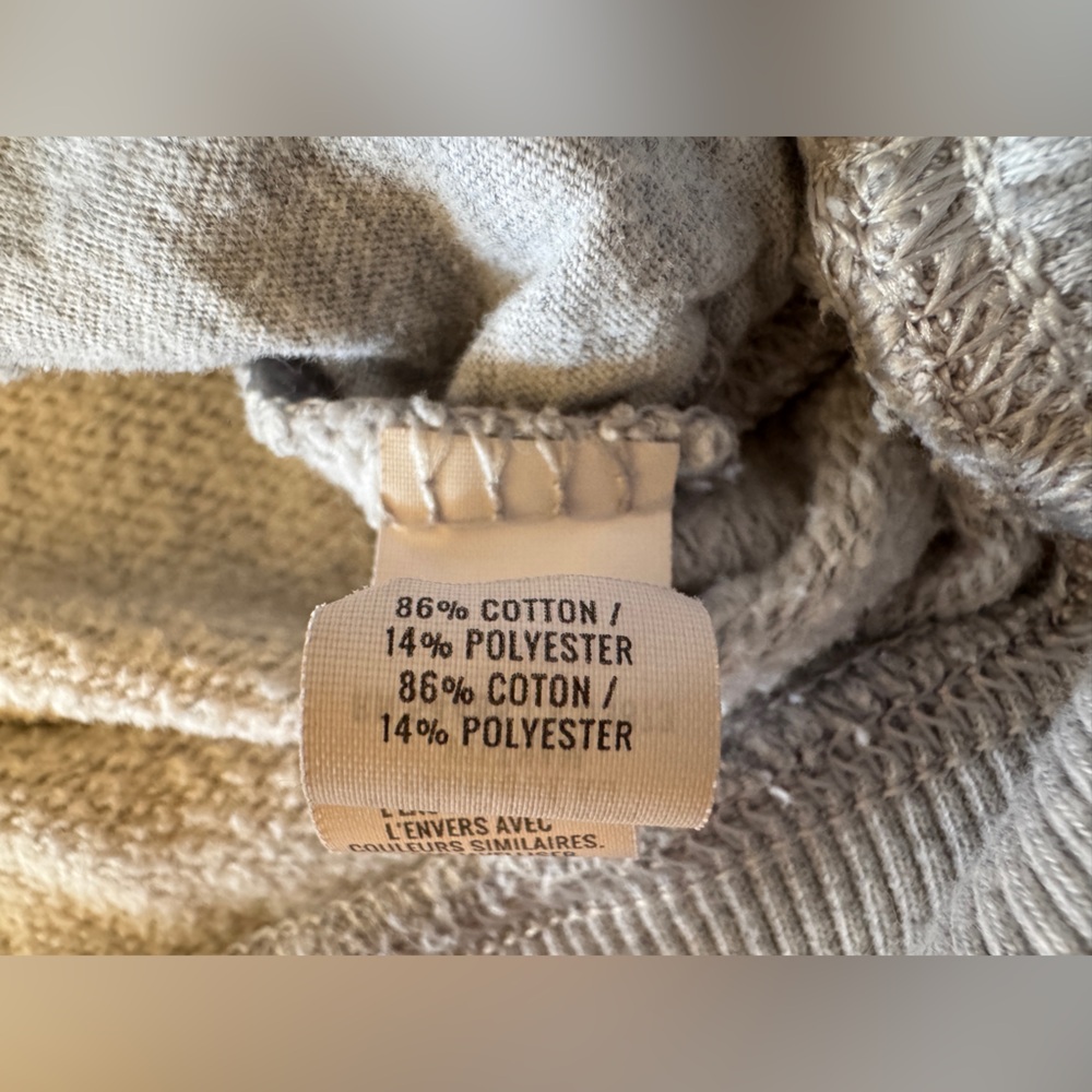 Aerie Gray Mock Neck Sweatshirt Women XS Soft Fleece Pullover Cozy Lounge - Picture 5 of 6